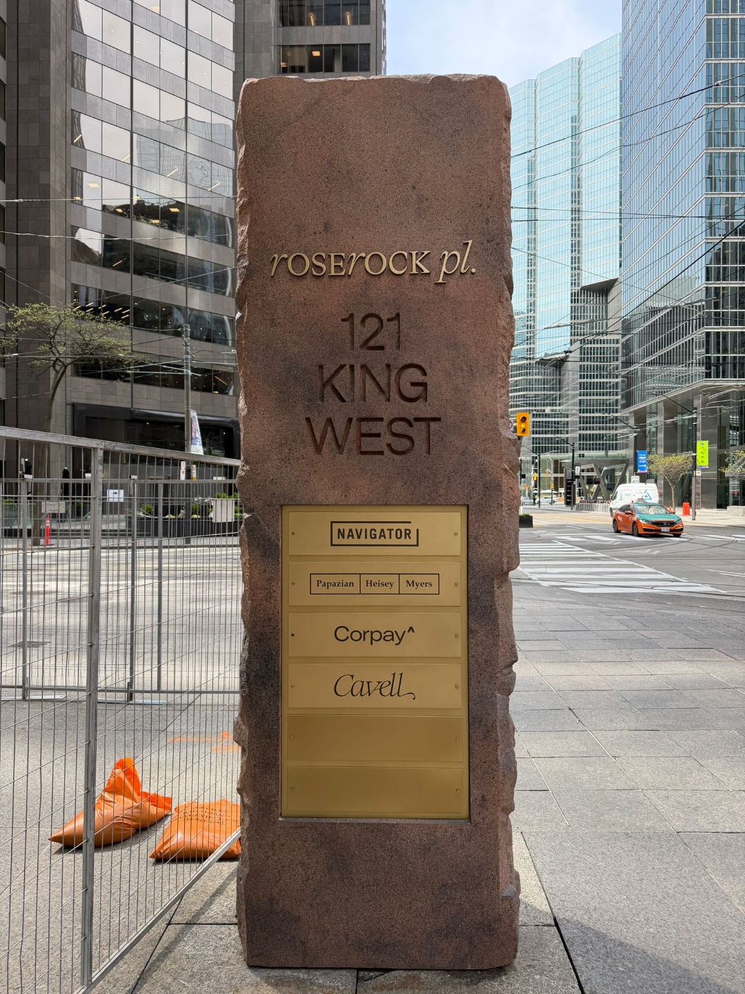121 King West building monument sign