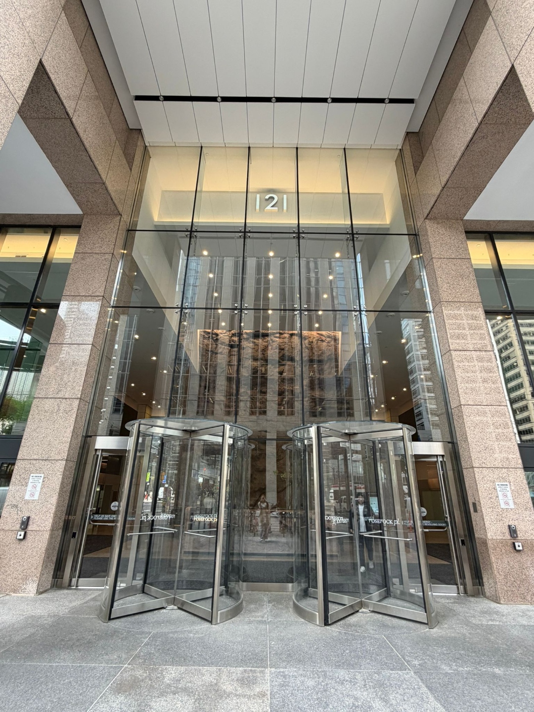 Main entrance of 121 King Street West